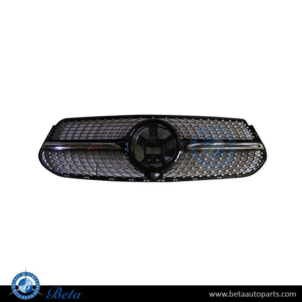 Radiator Grille Diamond Look for AMG Bumper Black and Chrome color for Mercedes GLE-Class W167/C167 2019-Up models, Part Number 1678886100 Radiator Grille Diamond Look for AMG Bumper Black and Chrome color for Mercedes GLE-Class W167/C167 2019-Up models, Part Number 1678886100